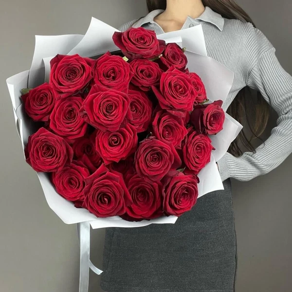 Букет из 25 красных роз "Forever and Always", изображение 2